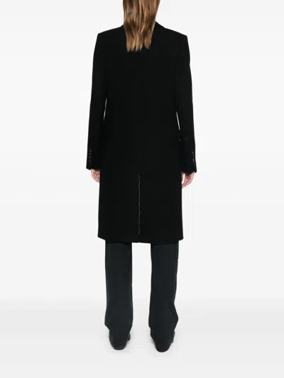 Ami Alexandre Mattiussi Ami Paris Black Single-breasted Jacket In Wool Women