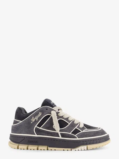 Axel Arigato Low-top Nubuck Sneakers With Contrasting Stitching In Gray