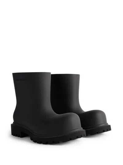 Balenciaga Black Eva Steroid Ankle Boots