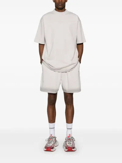 Balenciaga Men Cotton T-shirt In Multi