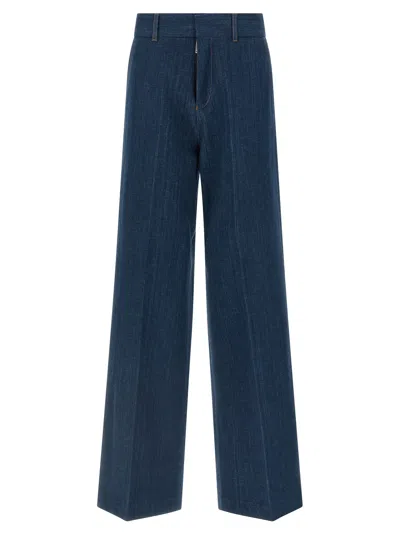 Dsquared2 Wide Leg Jeans Belt Loops In Blue
