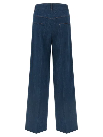 Dsquared2 Wide Leg Jeans Belt Loops In Blue