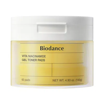 Biodance Vita Niacinamide Gel Toner Pads 60 Pads/140 G In Yellow