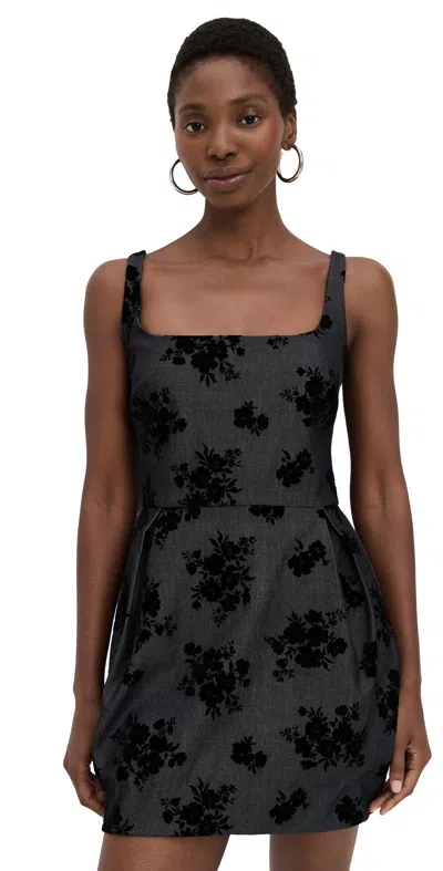 Amanda Uprichard Regency Dress Indigo In Black