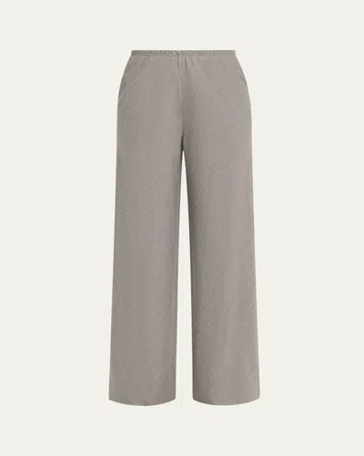 6397 Bias-cut Wide-leg Trousers In Gray