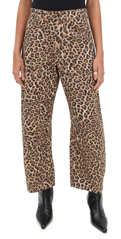 Lna Cross Creek Leopard Pants Leopard In Multi