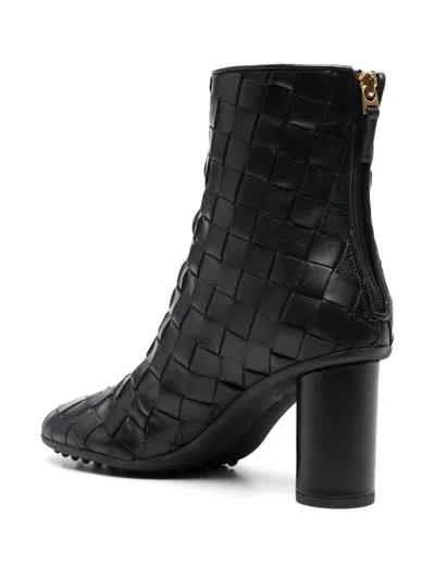 Bottega Veneta Ankle Boot Mini Lido Weave Nappa In Black