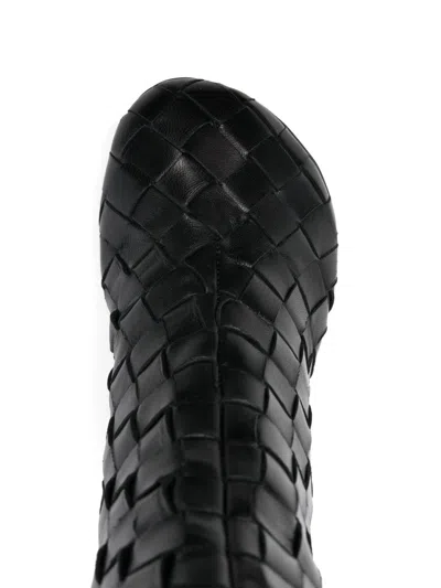 Bottega Veneta Ankle Boot Mini Lido Weave Nappa In Black