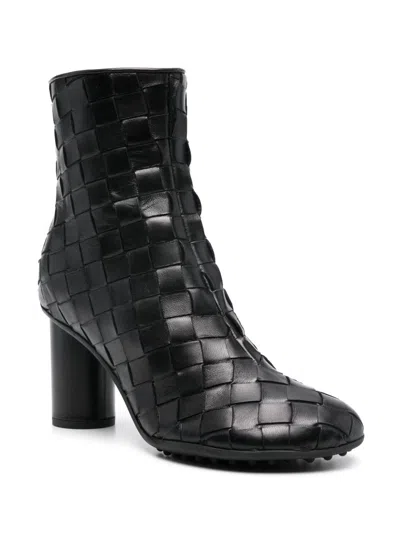 Bottega Veneta Ankle Boot Mini Lido Weave Nappa In Black