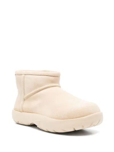 Bottega Veneta Women Mini Snap Boots In Neutral