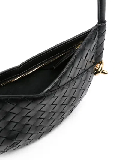 Bottega Veneta Women Black Nappa Leather Mini Solstice Shoulder Bag