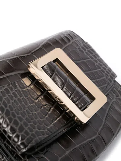 Boyy Women Buckle Travel Case Croco Embossed Leather Clutch Bag In Multi