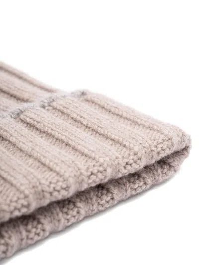 Brunello Cucinelli Cashmere Beanie Hat In Brown