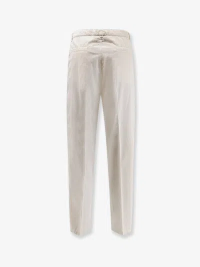 Brunello Cucinelli Men Corduroy Trousers In Neutral
