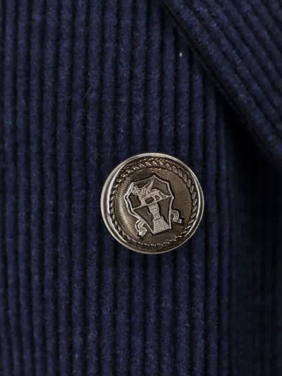 Brunello Cucinelli Men Deconstructed One-and-a-half-breasted Corduroy Blazer In Brown