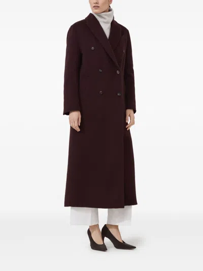 Brunello Cucinelli Hand-crafted Coat In Cashmere Double Beaver Cloth With Monili In Multi