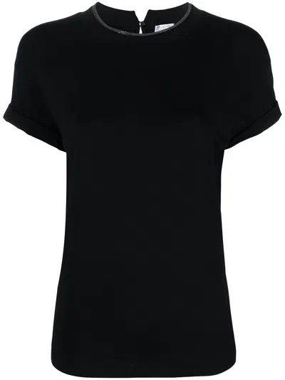Brunello Cucinelli Cotton T-shirt In Black