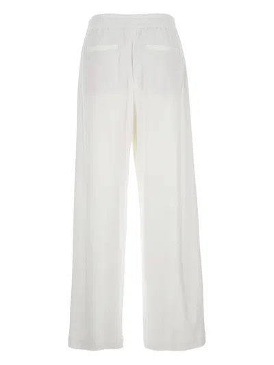 Brunello Cucinelli Cotton Joggers With Drawstring And Pockets In Multi