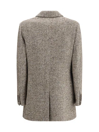 Brunello Cucinelli Wool Jacket In Brown