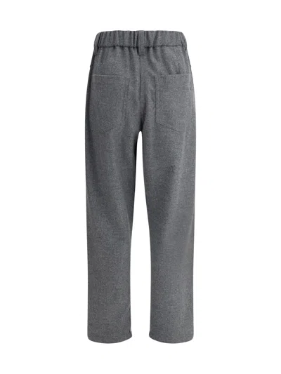 Brunello Cucinelli Women Wool Pants In Gray