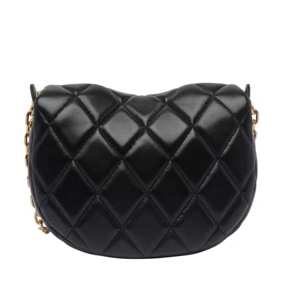Burberry Medium Rocking Soft Quilted Shoulder Bag In Black