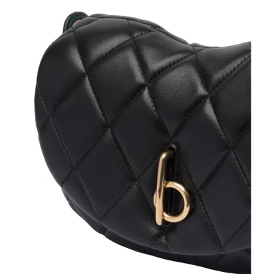 Burberry Medium Rocking Soft Quilted Shoulder Bag In Black