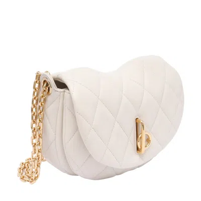 Burberry Small Rocking Horse Quilted Crossbody Bag In Gold