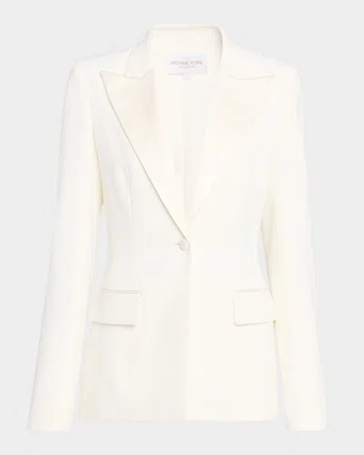 Michael Kors Double Crepe Sable Georgina Blazer In Multi