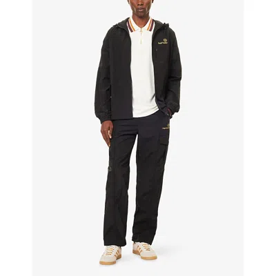 Sergio Tacchini Mens Black Maldini Embroidered-logo Shell Jacket In Black