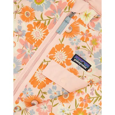 Patagonia Sunlit Pink Baggies Graphic-print Woven Jacket 12 Months- 5 Year In Multi