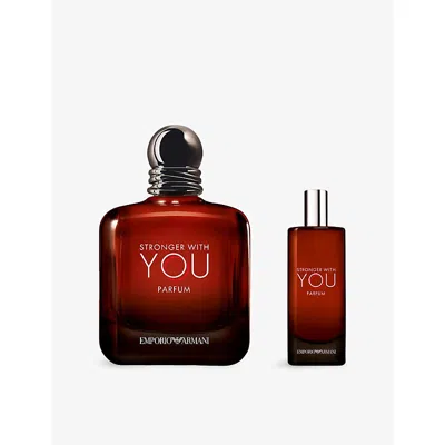 Giorgio Armani Womens Stronger With You Eau De Parfum Set In Transparent
