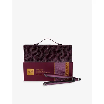 Ghd Chronos Styler 1-inch Flat Iron Gift Set In Burgundy