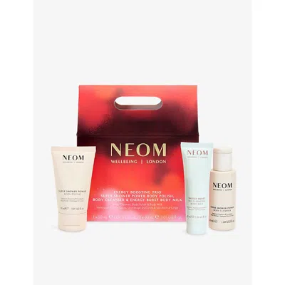 Neom Wellbeing Energy Boosting Trio Gift Set In Neutral