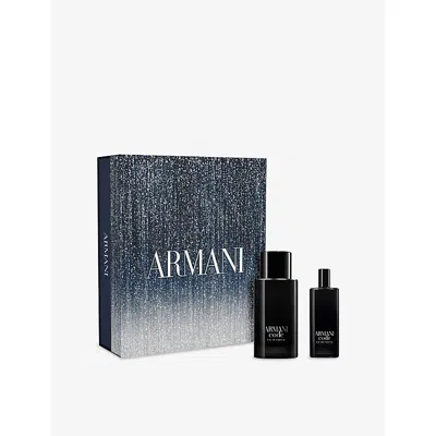 Giorgio Armani Womens Code Homme Eau De Parfum Gift Set In Black