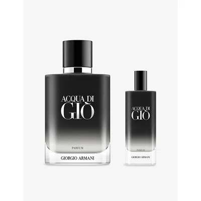Giorgio Armani Womens Acqua Di Gio Homme Parfum Gift Set In Black
