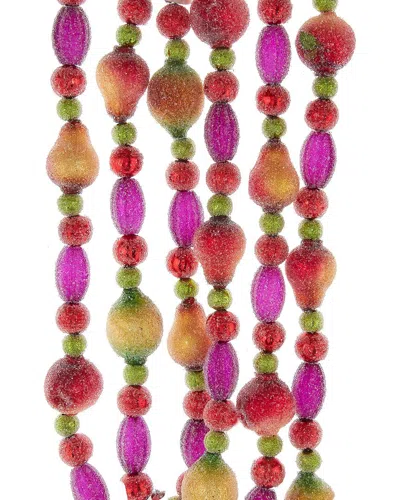 Kurt Adler 6 Ft Glass Fruit Garland In Multi