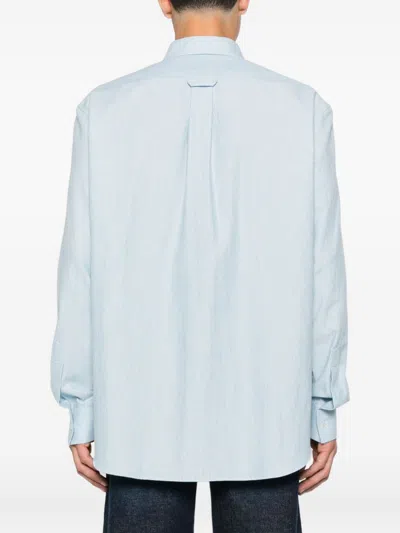 Celine Men Cotton Shirt In Animal Print