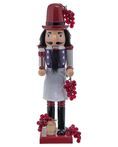 Kurt Adler 15-inch Wooden Wine Nutcracker In Multi