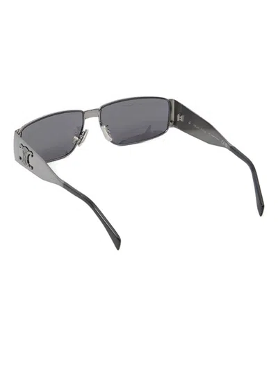 Celine Men Triomphe 06 Sunglasses In Burgundy