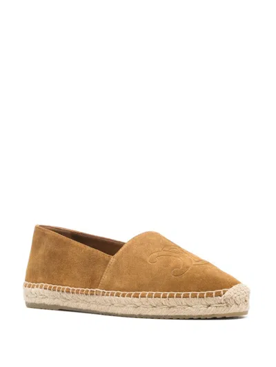 Celine Taillat Triomphe Suede Espadrilles Men In Brown