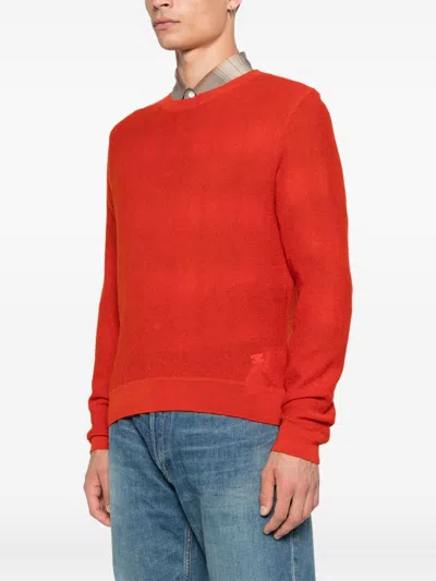 Celine Men Wool Sweater With Triomphe Detail In Multi