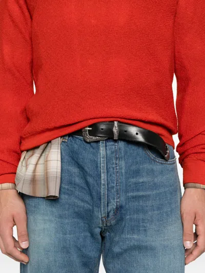 Celine Men Wool Sweater With Triomphe Detail In Multi