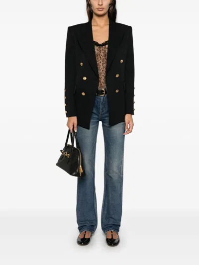 Celine Mid-waisted Flared Denims 22cm In Blue