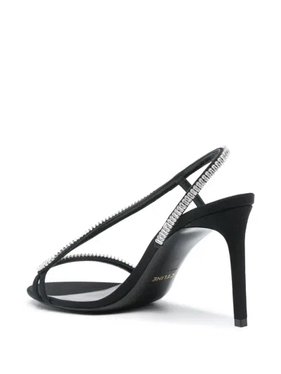 Celine Open-toed High-heeled Sandals In Animal Print