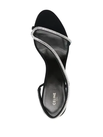 Celine Open-toed High-heeled Sandals In Animal Print