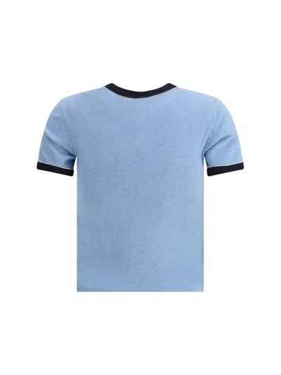 Chloé Chloè Logo Cotton T Shirt In Blue