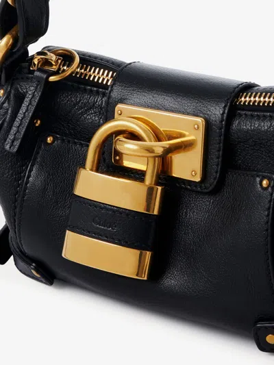 Chloé Black Leather Small Paddington Shoulder Bag