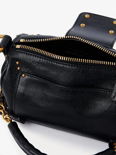Chloé Black Leather Small Paddington Shoulder Bag