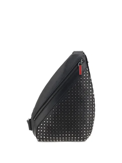 Christian Louboutin Funky Slingback Leather Backpack In Black