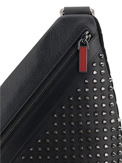 Christian Louboutin Funky Slingback Leather Backpack In Black